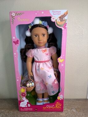 Our Generation Sunny Limited-Edition Easter Collectible 18" Doll & Accessories